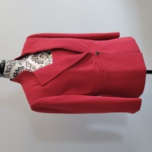 Tahari Red Blazer & Top Set  Polyester Buisness/Casual Blazer Size 10